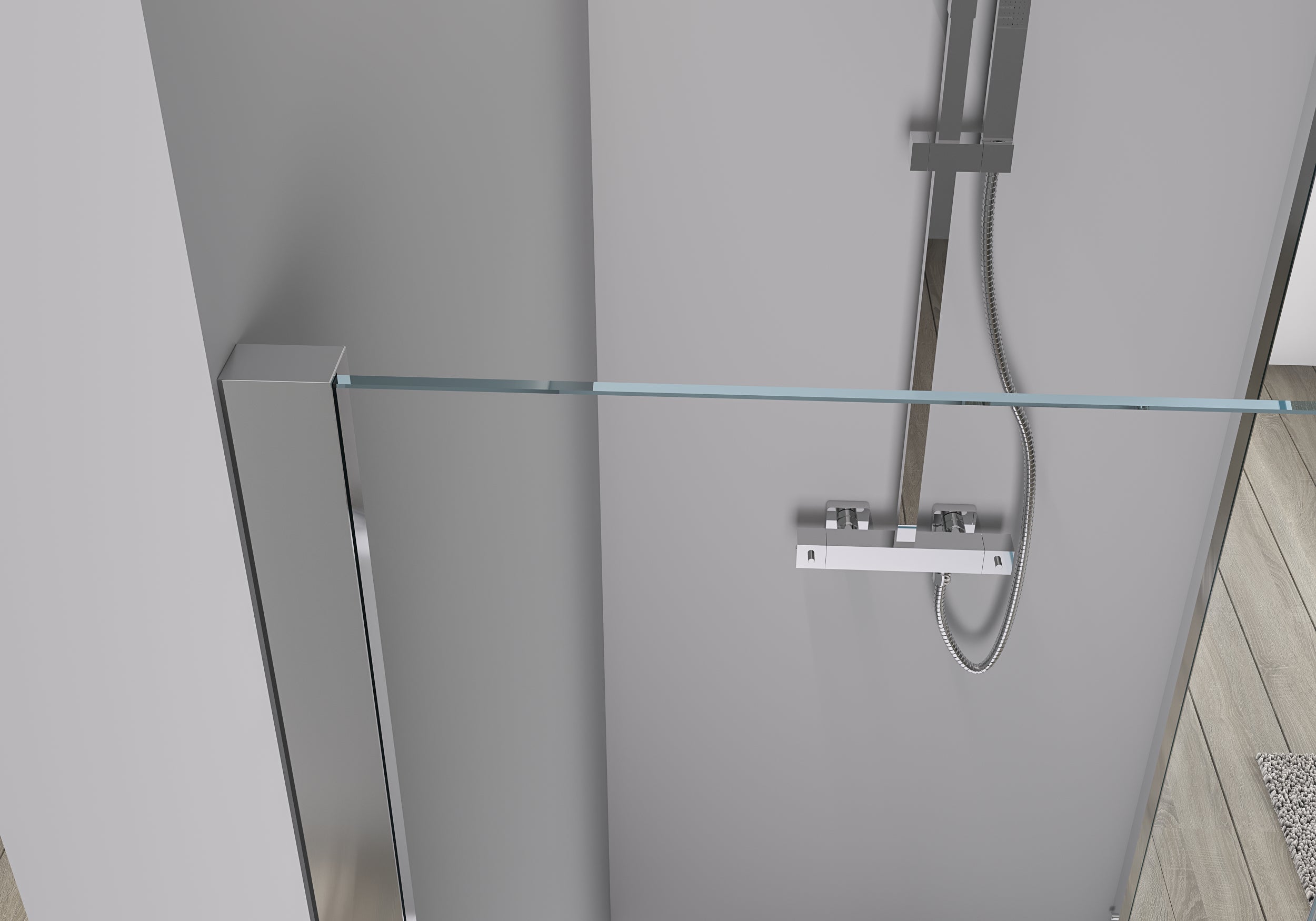Divisória de duche com porta de correr EX806