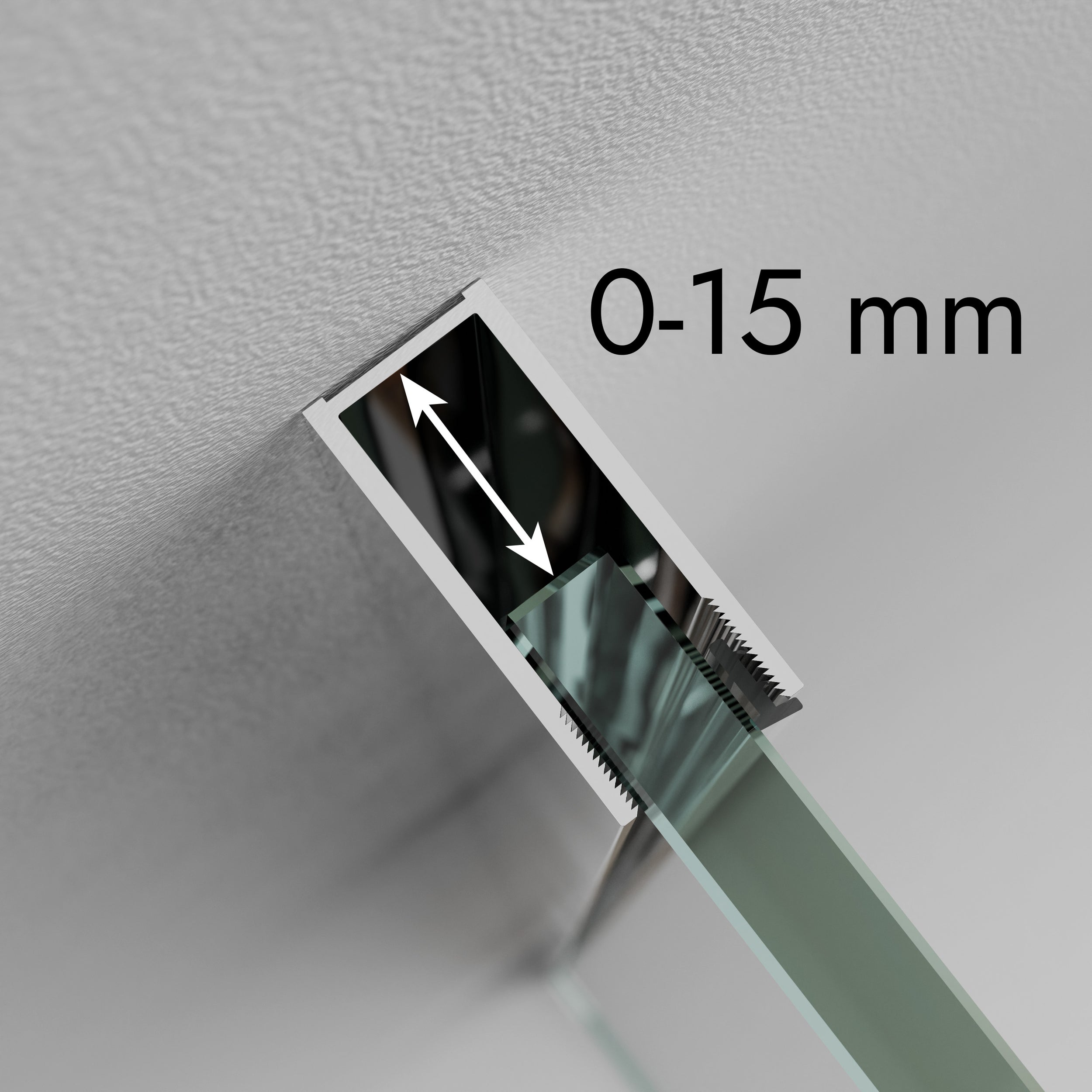 Divisória de duche Walk-In Nano real glass EX101
