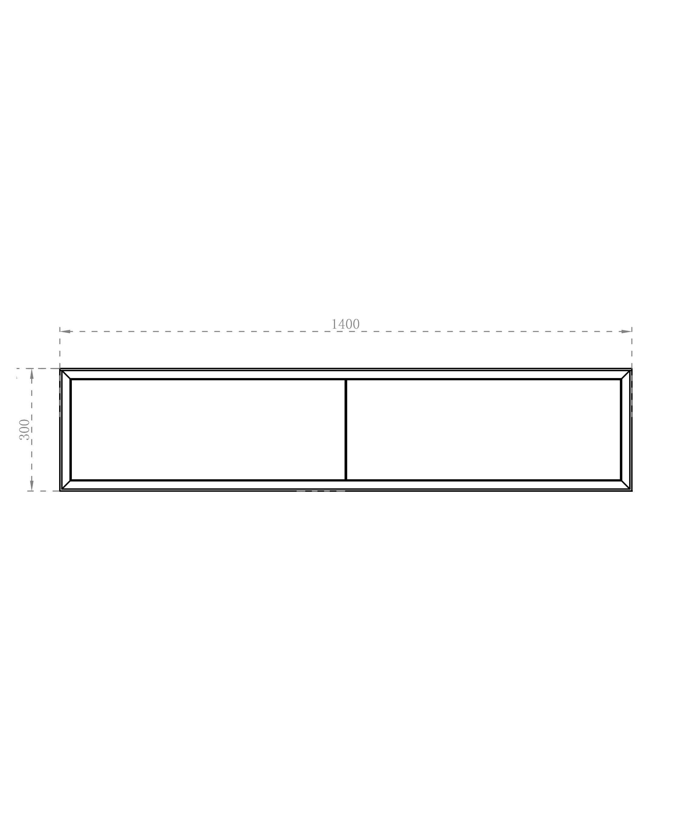 Móvel de casa de banho Sideboard Fiona Slim 140 cm branco mate