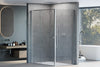 Duche de canto com porta giratória no painel fixo NT606 FLEX