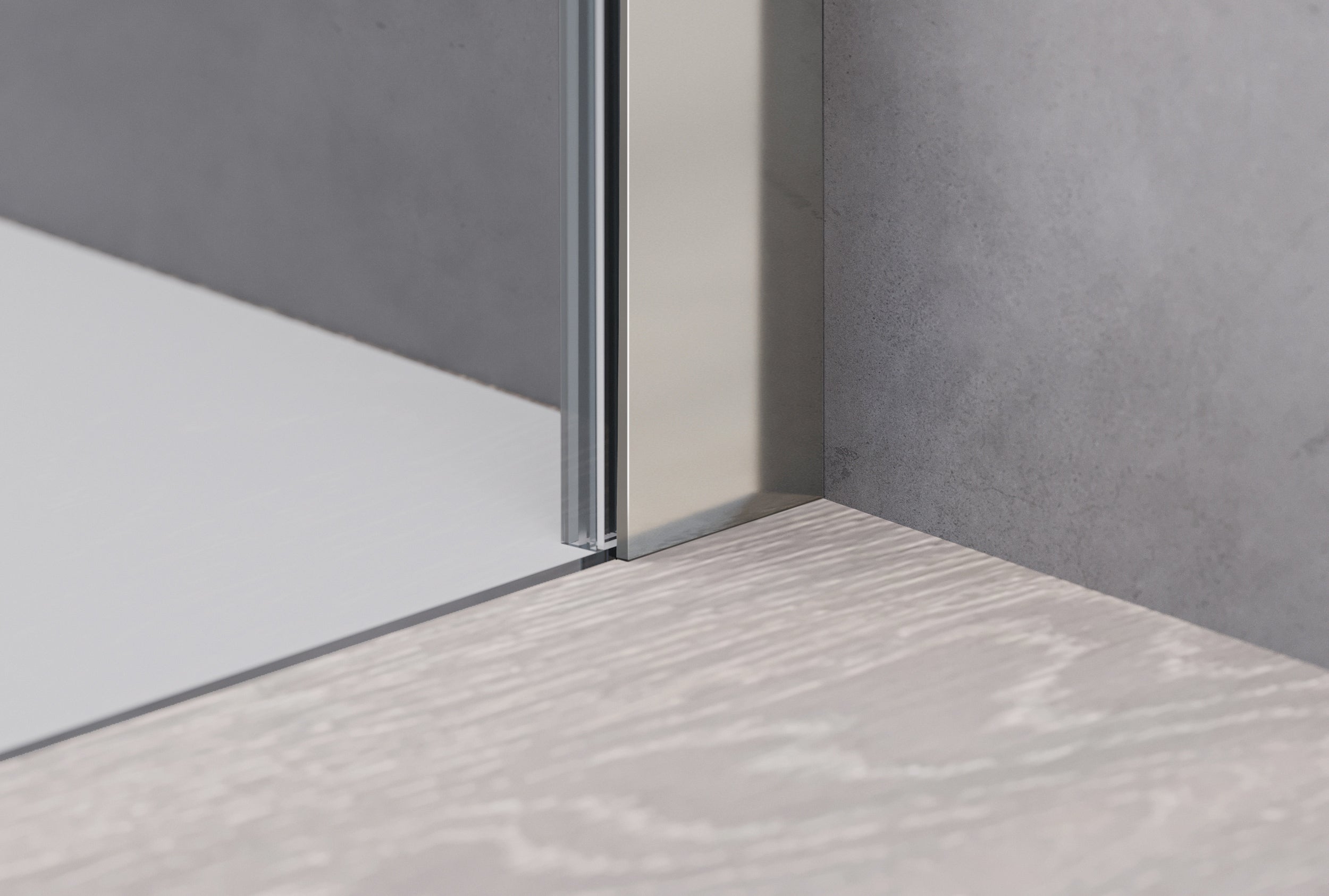 Duche de canto com porta giratória no painel fixo NT606 FLEX