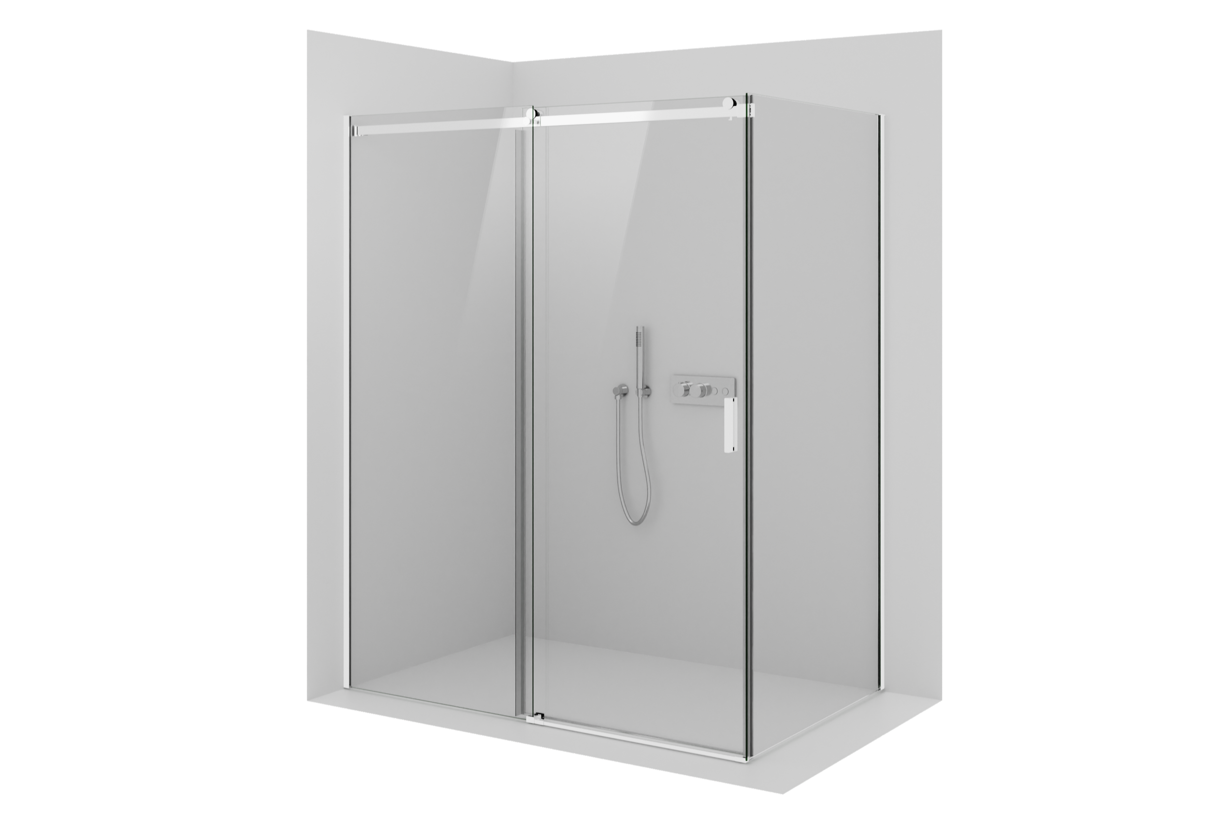 Chuveiro de canto com porta deslizante NT806 FLEX