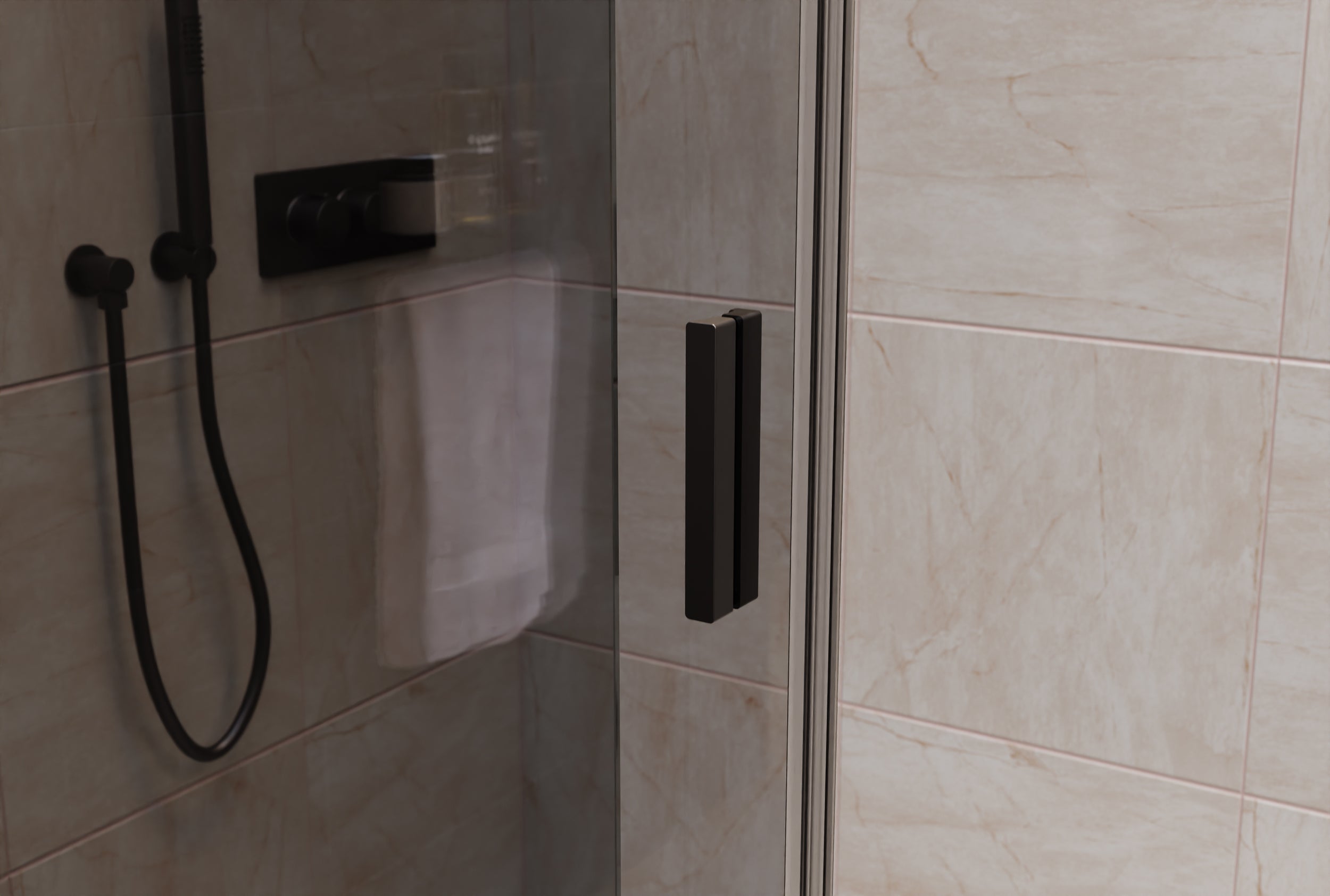Chuveiro de canto com porta deslizante NT806 FLEX