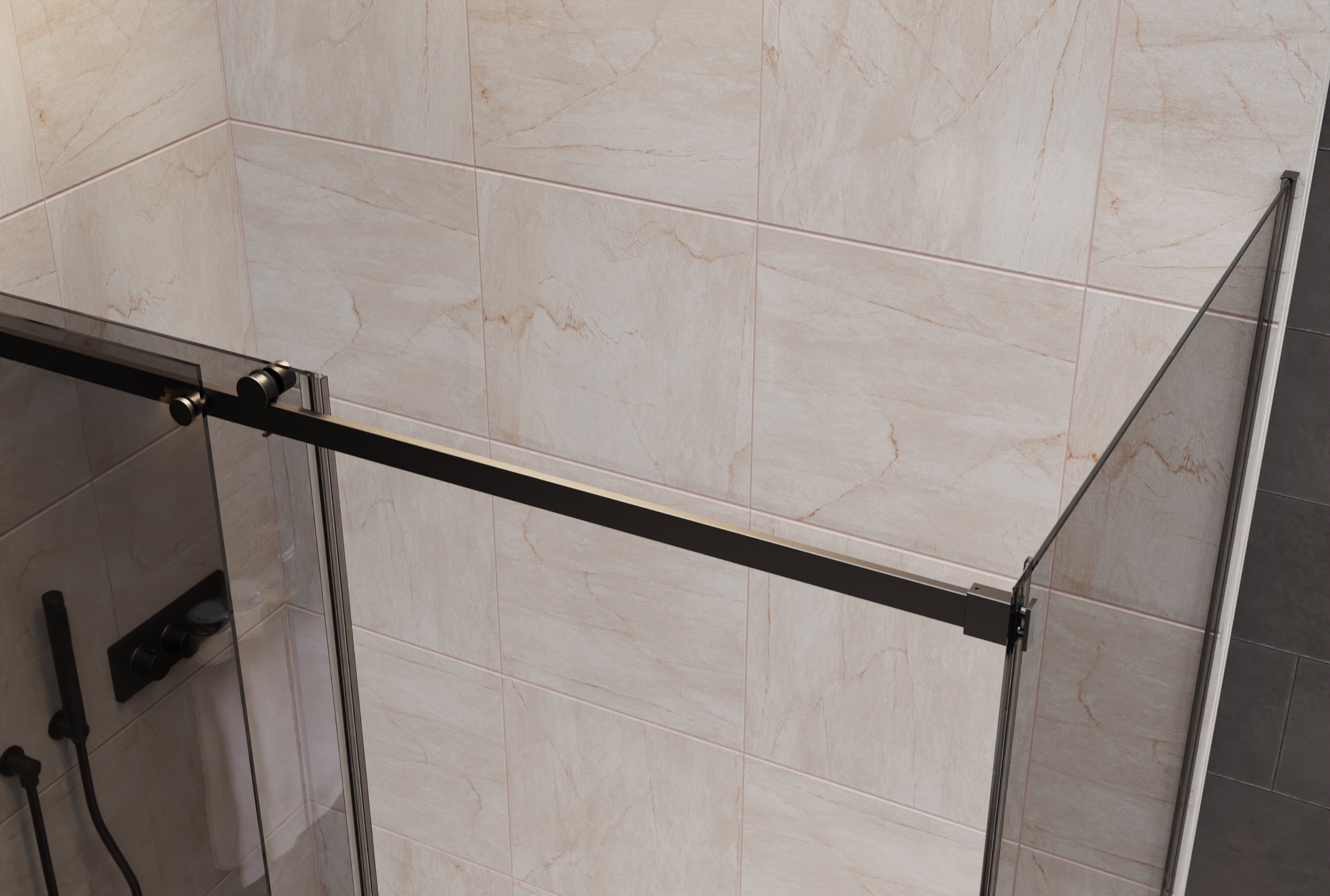 Chuveiro de canto com porta deslizante NT806 FLEX