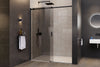 Chuveiro de alcova com porta de correr NT806 FLEX Preto mate