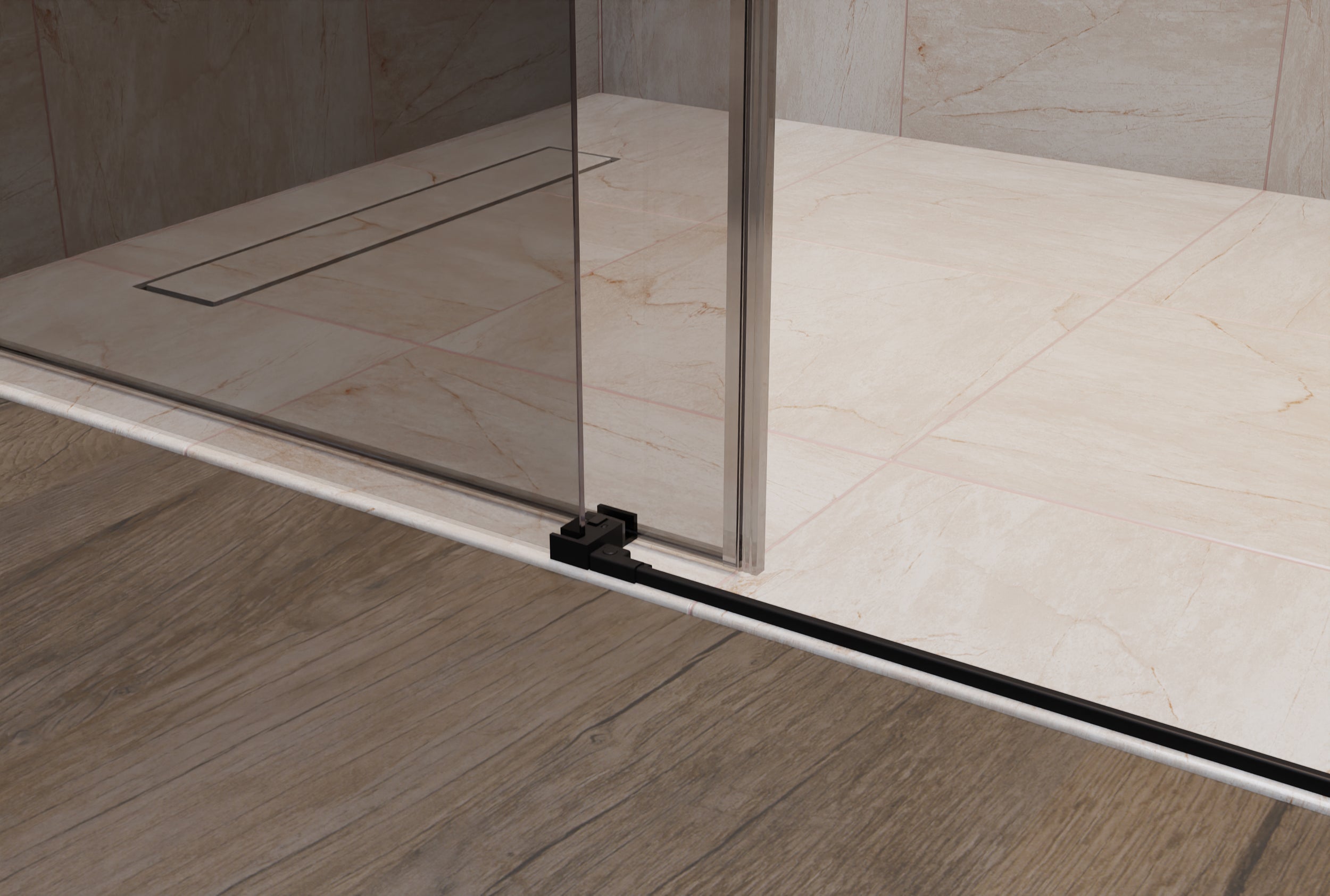 Chuveiro de canto com porta deslizante NT806 FLEX