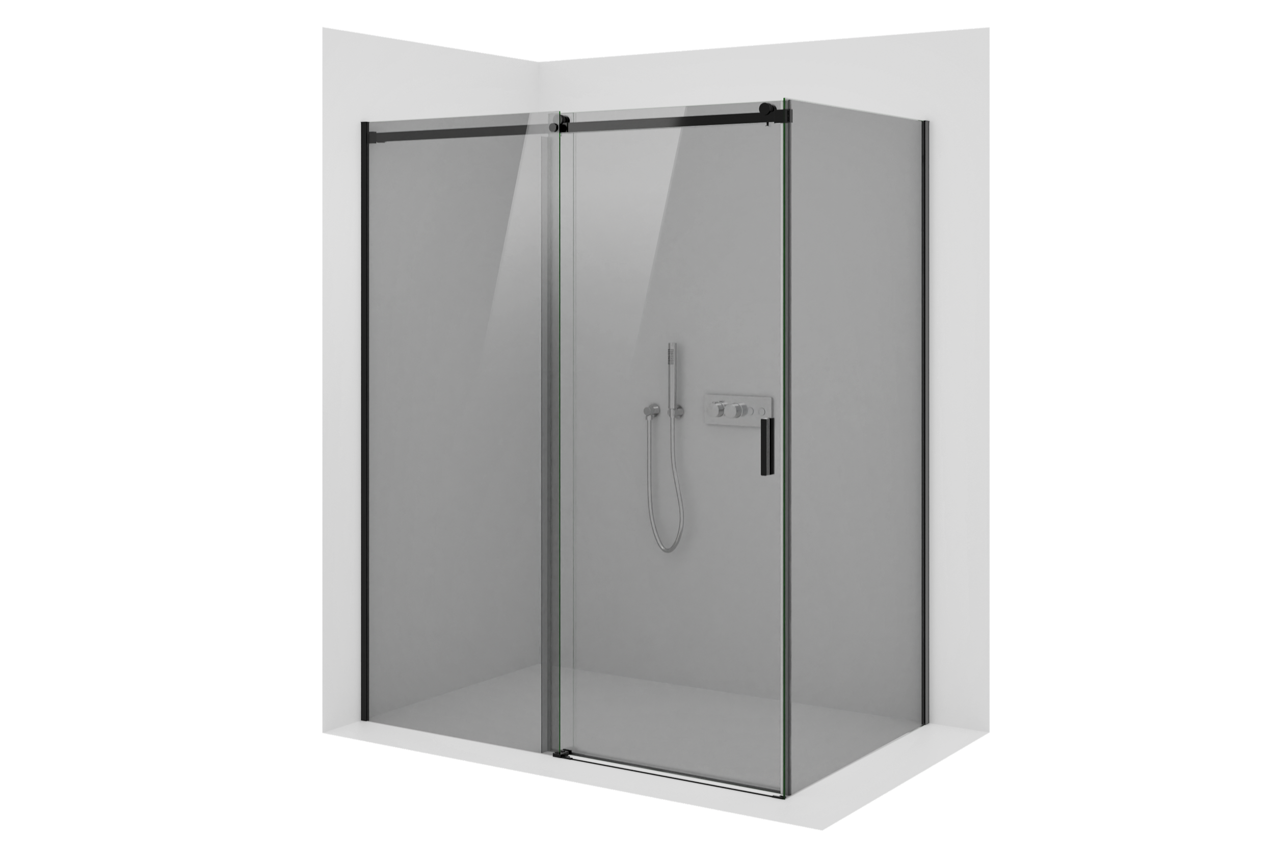 Chuveiro de canto com porta deslizante NT806 FLEX