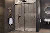 Chuveiro de alcova com porta de correr NT806 FLEX Preto mate