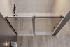 Chuveiro de alcova com porta de correr NT806 FLEX Preto mate