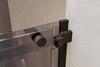 Chuveiro de alcova com porta de correr NT806 FLEX Preto mate