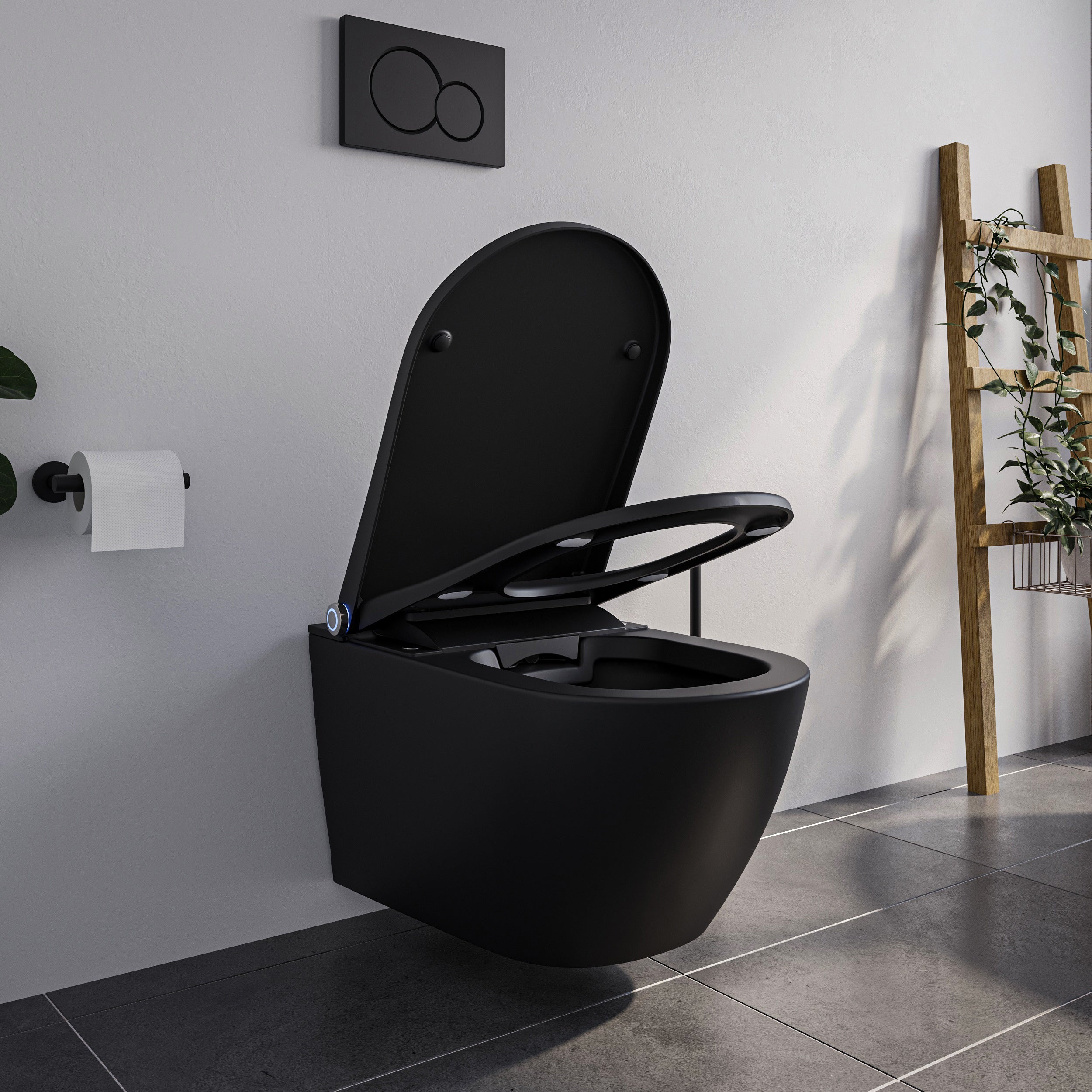 Conjunto completo de sanita com chuveiro higiénico PREMIUM 1102 com elemento suspenso Geberit Duofix