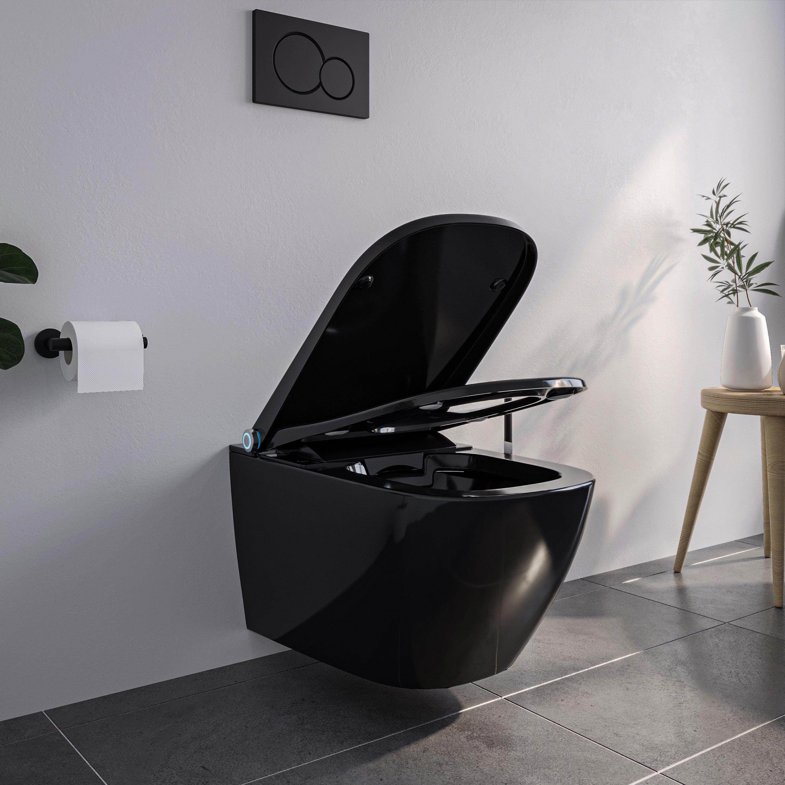 Conjunto completo de sanita com duche PRO+1104 com elemento de instalação pré-parede Geberit Duofix