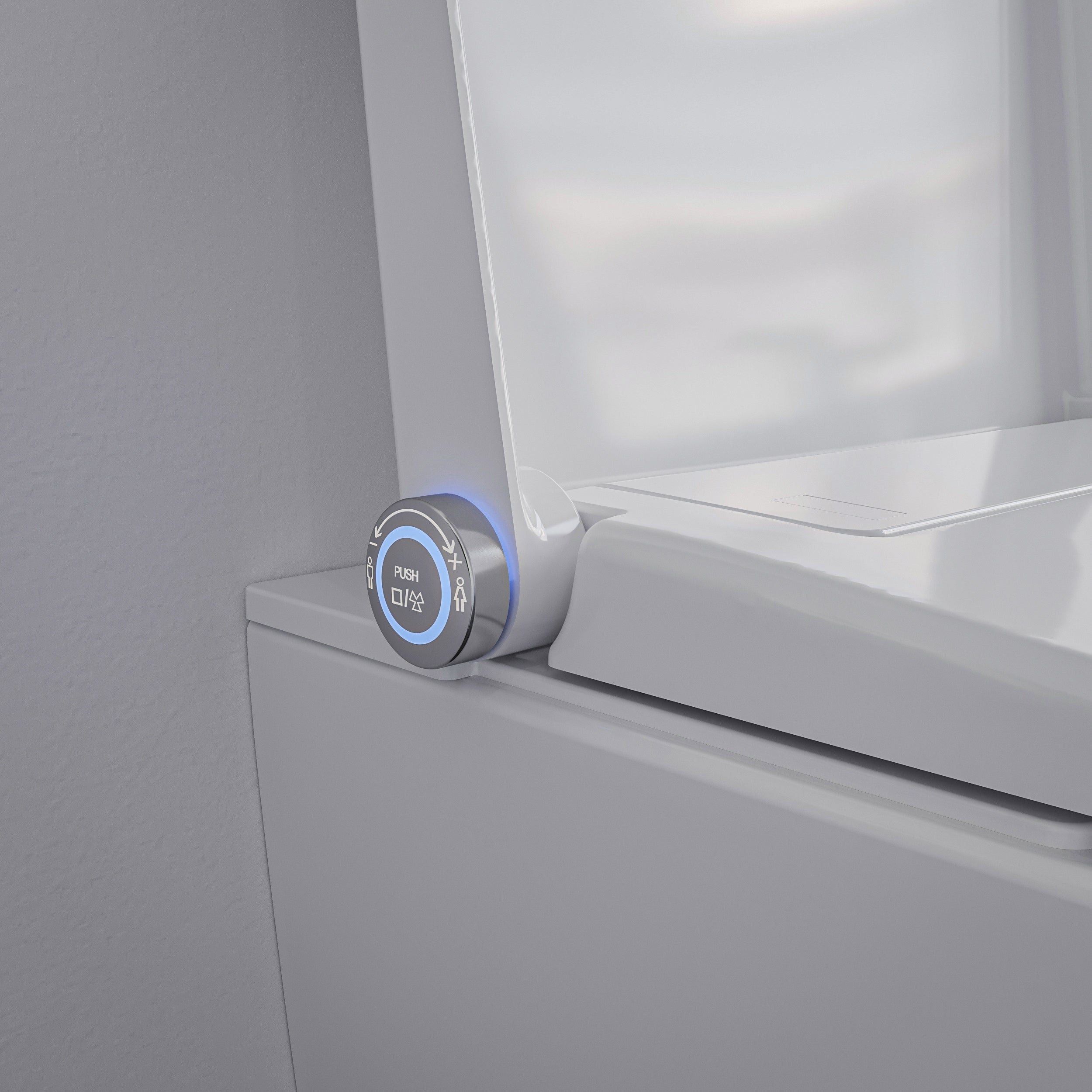 Conjunto completo de sanita com chuveiro higiénico Basic 1104 com elemento de parede Geberit Duofix