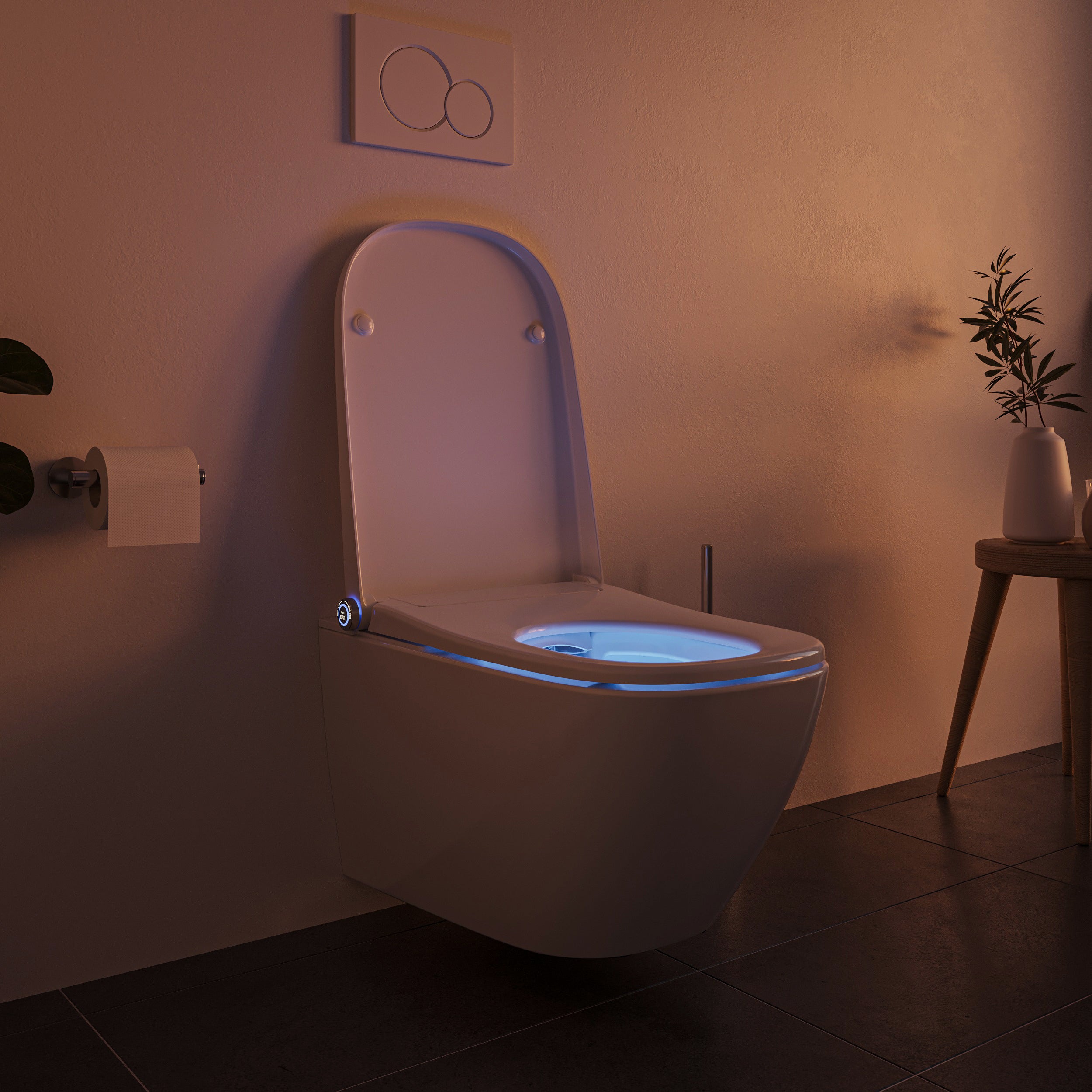 Conjunto completo de sanita com duche PRO+1104 com elemento de instalação Geberit Duofix