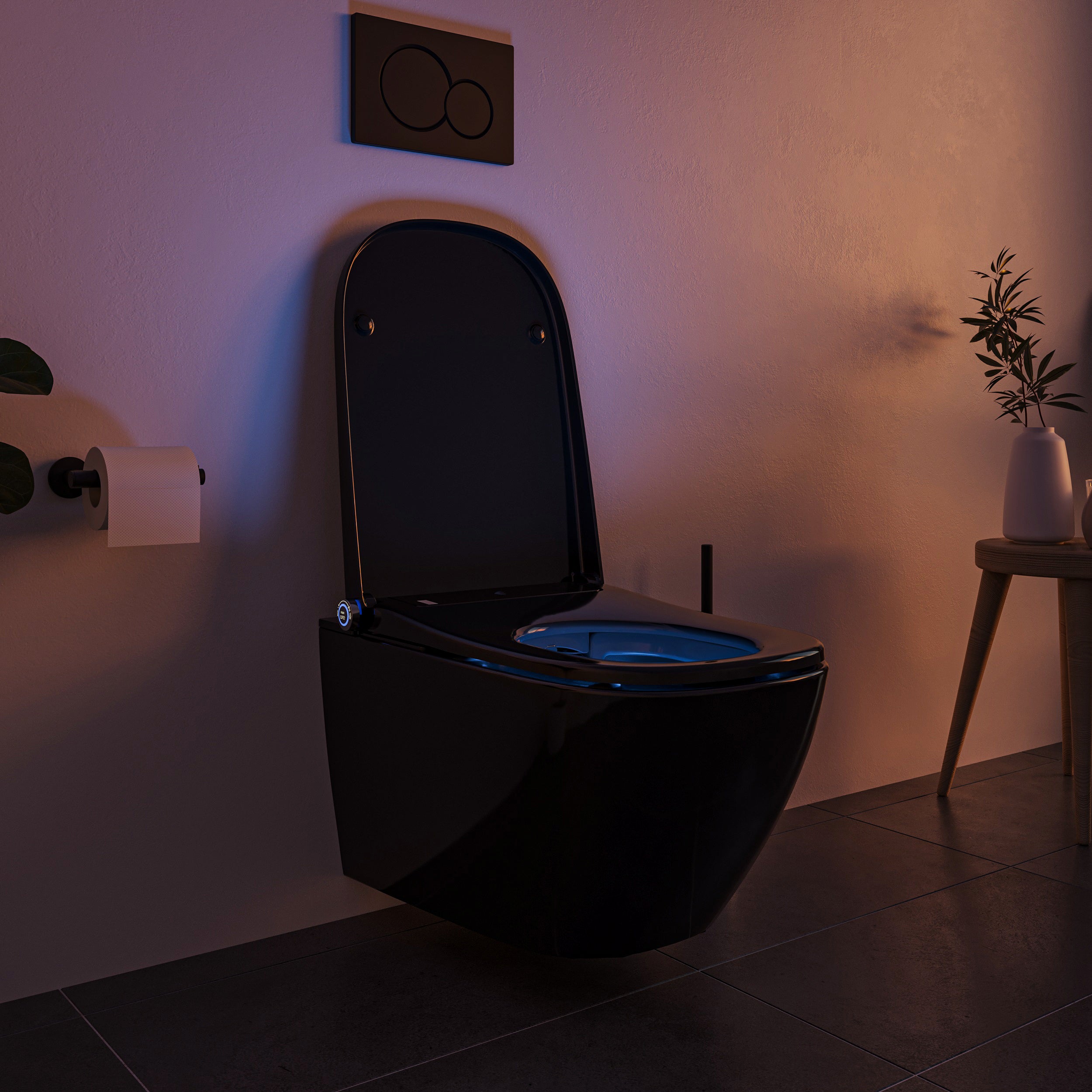 Conjunto completo de sanita com duche PRO+1104 com elemento de instalação pré-parede Geberit Duofix