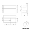 Móvel de toucador LAVOA 100 cm