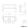 Móvel de toucador LAVOA 100 cm
