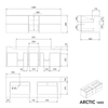 Móvel para pia ARCTIC 1400