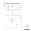 Armário de base AVA 80 cm