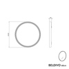 Espelho de casa de banho LED BELDIVO redondo - 60 cm