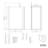 Walk-In 10mm Nano vidro transparente EX102