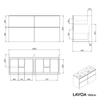 Móvel de toilette LAVOA 160 cm