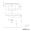 Móvel de toucador LAVOA 100 cm