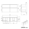 Móvel de toucador LAVOA 140 cm
