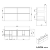 Móvel de toilette LAVOA 160 cm