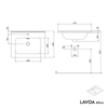Móvel de casa de banho LAVOA 60 cm