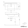 Móvel de casa de banho LAVOA 80 cm