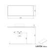 Móvel de casa de banho móvel LAVOA 140 cm