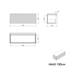 Móvel para pia MAUI 130 cm