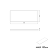 Móvel para pia MAUI 130 cm