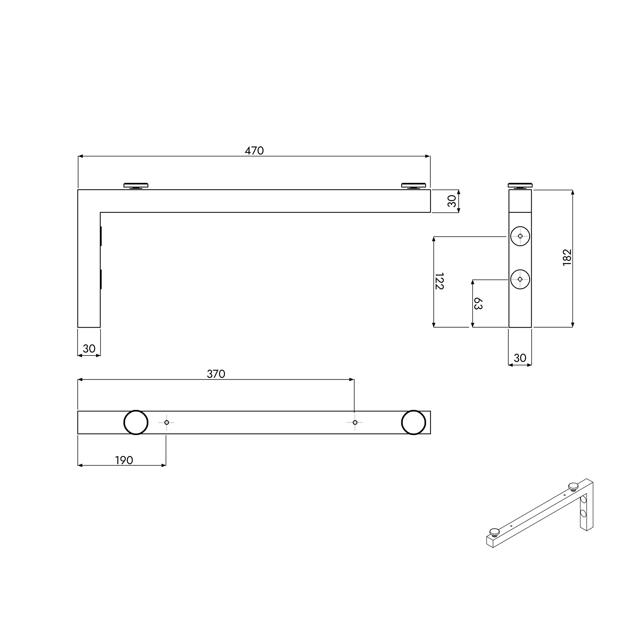Móveis de casa de banho JUVIA Float 100 cm até 160 cm