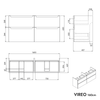 Móvel de toilette VIREO 160 cm