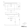 Conjunto de móveis de casa de banho VIREO 80 cm com lavatório