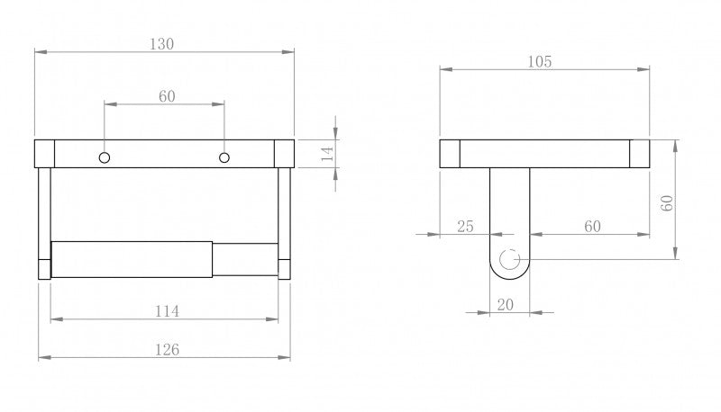 Suporte para rolos de papel higiénico SDLTPH