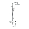 Duravit sistema de duche com termostato e prateleira de vidro