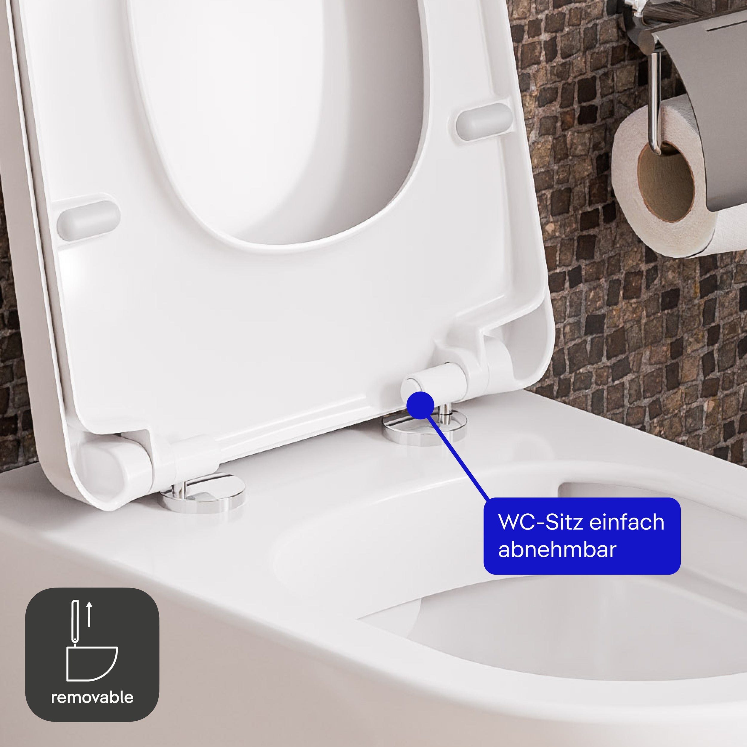Duravit Mino Sanita suspensa sem rebordo