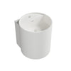 NT2440 lavatório de parede em fundição mineral
sem orifício para torneira - 40 x 42 x 45 cm