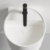 NT2440 lavatório de parede em fundição mineral
sem orifício para torneira - 40 x 42 x 45 cm