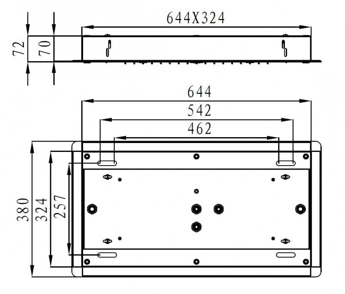 Chuveiro de chuva LED XXL DPG5030