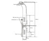 Sistema de duche com coluna de duche com termostato SEDAL 8815