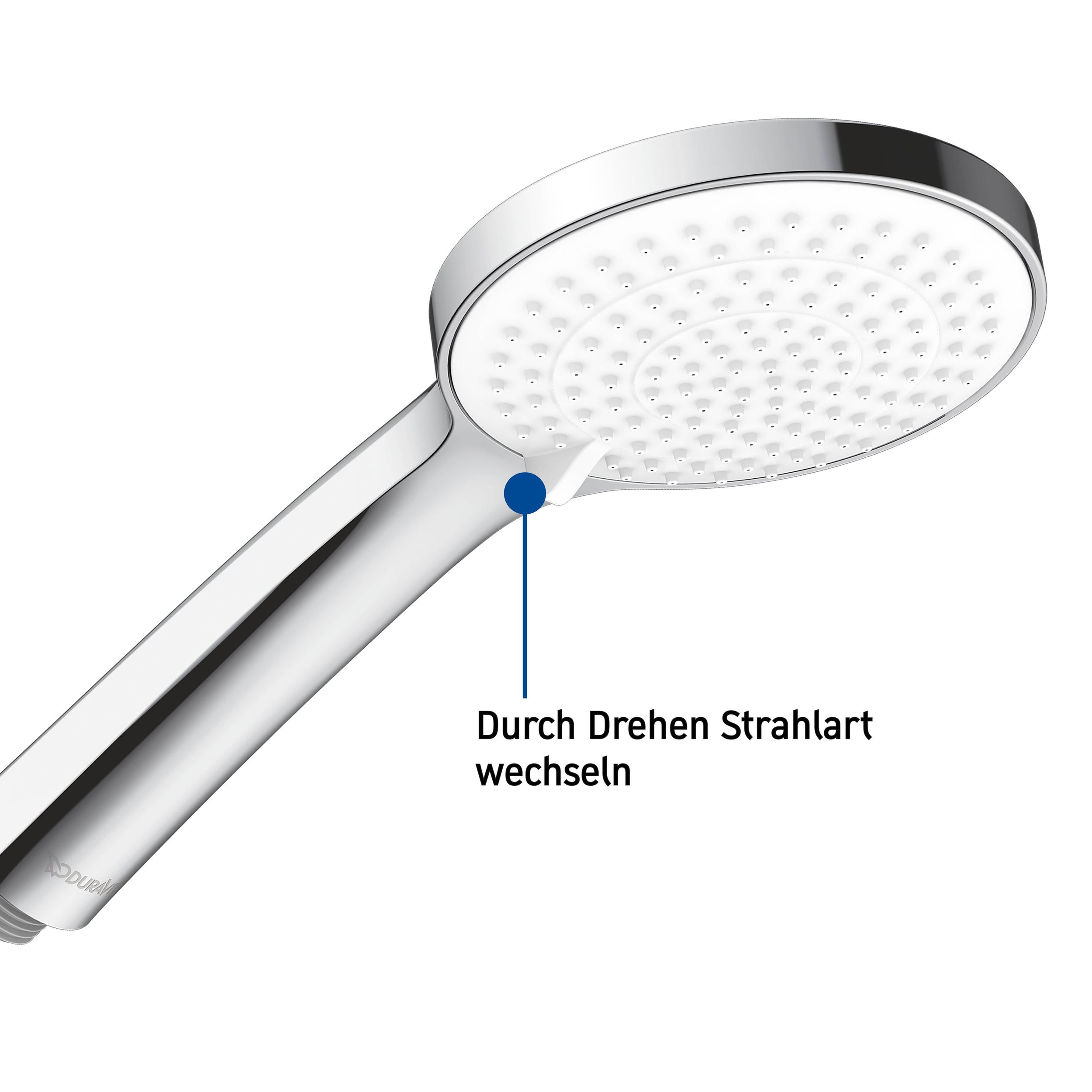 Sistema de duche encastrável Duravit C.1 com chuveiro de efeito chuva - incl. chuveiro de mão e cotovelo de ligação à parede