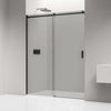 Chuveiro de alcova com porta de correr NT806 FLEX Preto mate