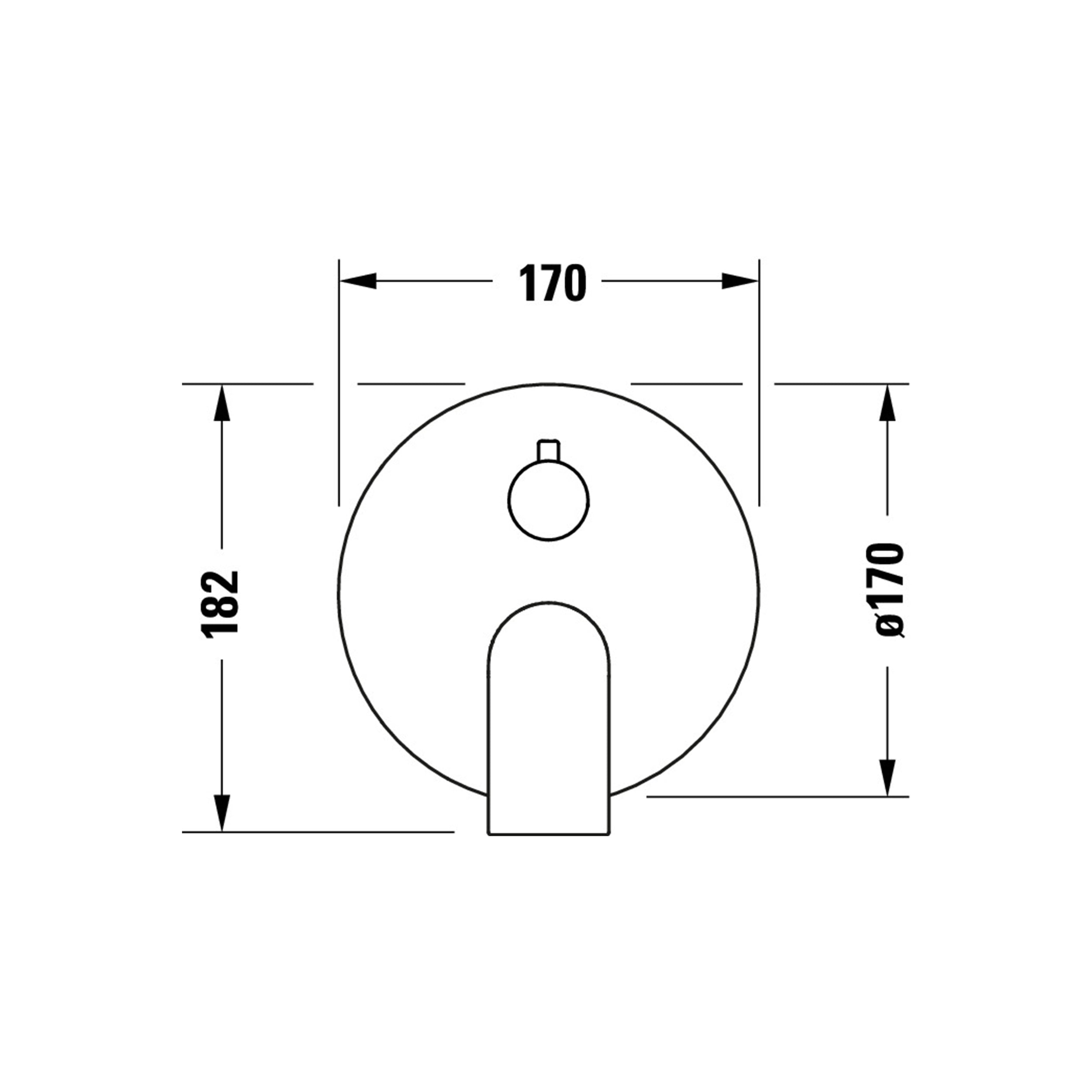 Duravit Tulum misturadora de duche embutida com chuveiro de chuva 