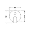Duravit Tulum misturadora de chuveiro embutida 